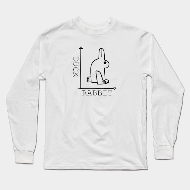 Duck Rabbit Chart Long Sleeve T-Shirt by ART BY IIPRATMO